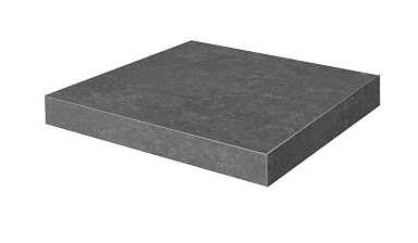 Kerama Marazzi KM6012G0141RGCA Ступень угловая клееная Касабланка HP антрацит матовый обрезной 33x33x0,9