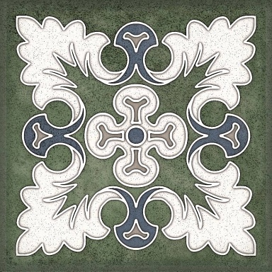 Декор Керлайф Smalto Decor Verde 1 15x15