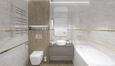 Керамогранит Laparet Elma кремовый 15х60
