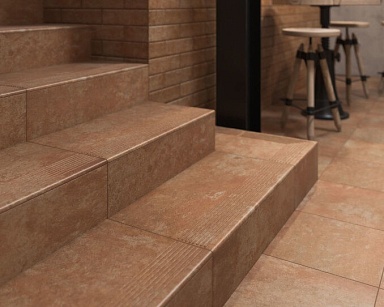 Paradyz Ilario Brown Ступень простая MAT 30х30