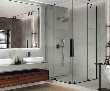 Керамогранит Ceradim CR6012G0061R8 Техно Грис серый матовый карвинг 59.5х119.1