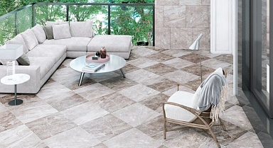 Керамогранит Kirovit GSR0122 K Melt rock серый темный 60x60