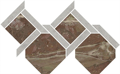 Kerama Marazzi ID165 Декор Риальто 1 наборный лаппатированный 48x29,5x0,9
