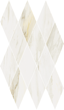 Мозаика Italon 620110000204 Stellaris Carrara Ivory Mosaico Diamond Lux 28x48