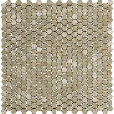 Мозаика L'Antic Colonial L244008671 Gravity Aluminium Hexagon Gold 30.7x30.4x04