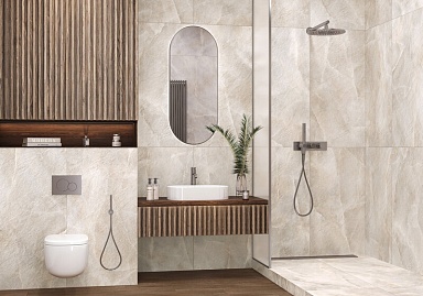 Керамогранит New Trend D60245М Salt Beige матовый карвинг 600x600x9.5