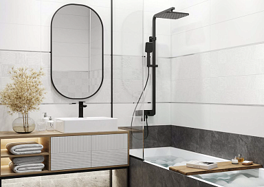 Плитка Delacora WT15GRF07R Grafito Dark 246*740*9,8