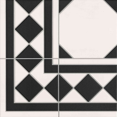 Декор Realonda Oxford Negro Esquina 33x33