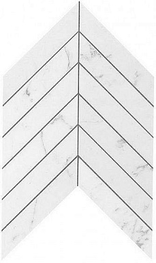 Декор Atlas Concorde Italy 9SCA Marvel Carrara Pure Chevron Wall 30,5X25