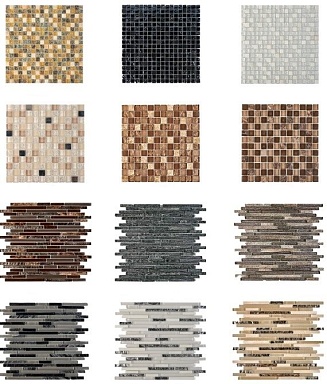Pixmosaic PIX715 Мозаика из мрамора и стекла 15x15 300х300x8