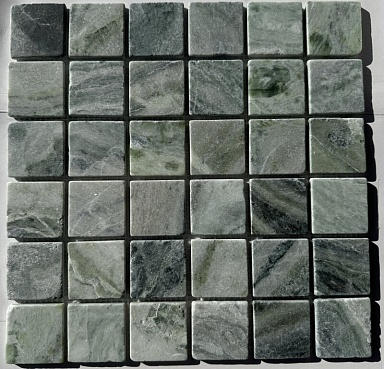 Мозаика Pixmosaic PIX315 Jet Green матовая 48х48 305х305х6