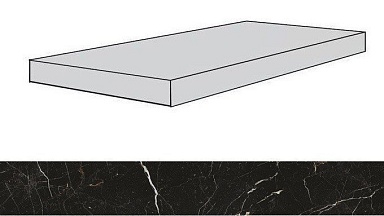 Ступень Атлас Конкорд Россия 620070001334 Allure Imperial Black Scalino Angolare Dx/Аллюр Империал Блек Dx 33x120