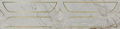 Kerama Marazzi KMB3STA001BR Бордюр Ифран серый светлый глянцевый обрезной 60x14,5x0,9