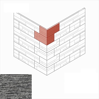 Искусственный камень White Hills 188-85 Айлэнд угол 12,5x20,5 (13x21) x 9,5 x 1-2,3