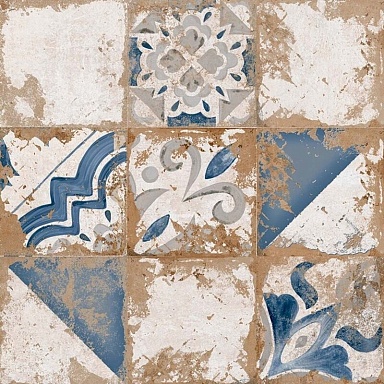 Керамогранит El Molino Memory 7 Azul Brillo 58x58