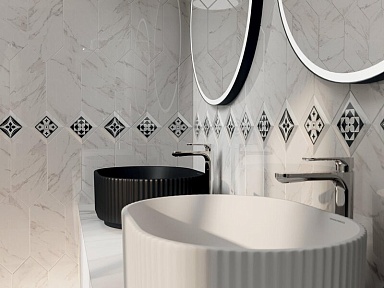 Бордюр Kerama Marazzi POD014 Карандаш Бисер антрацит 20*0.6