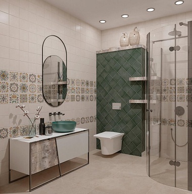 Плитка Eletto Ceramica Soller Green 15x15