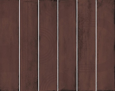 Панно Kerama Marazzi KMP3STA006RN6X Панно Мажорель бордовый глянцевый (из 6 частей 6х28,5) 36x28,5x1