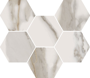 Декор Italon 620110000047 Charme Evo Calacatta Mosaico Hexagon 25x29