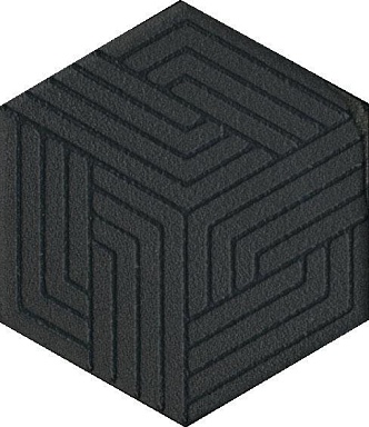 Kerama Marazzi OS/B241/63001 Декор Агуста черный 6х5,2