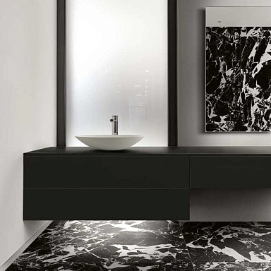 B and W Marble Floor Gres
