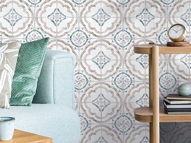 Керамогранит Nanda Tiles Florentina Sibby Black 15x15