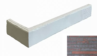 Клинкерная плитка Terramatic Forta Bordo Riegel 4301/2 R (Y) угловая 400x40x14