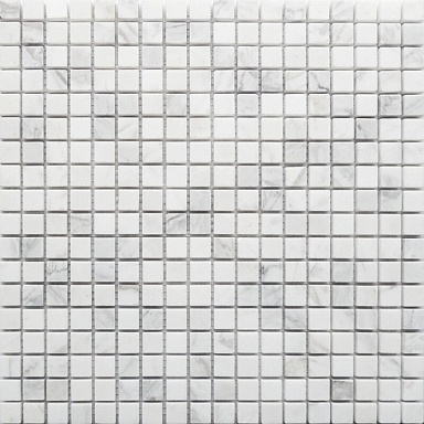 Мозаика Caramelle Mosaic Pietrine Dolomiti bianco MAT 15x15 - толщ. 4 мм 30.5x30.5