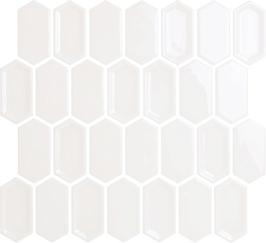 Мозаика Caramelle Mosaic Crayon White glos 27.8x30.4