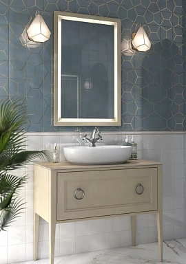 Бордюр Kerama Marazzi POD003 Бисер прозрачный цветной 20*0,6