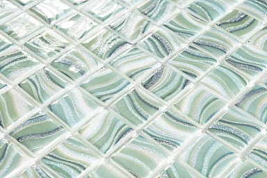 Мозаика Vidrepur Glitter Blue 7800 (на сетке) 25x25 31,7x31,7