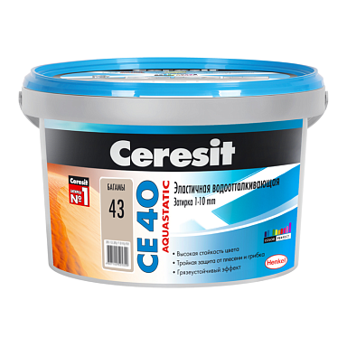 Смеси и затирки Ceresit CE 40 1046388 CE 40/2 Затирка эл вод против (багама) 2 кг
