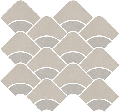 Kerama Marazzi KMD2HID007BR Декор Таделакт наборный серый светлый, серый матовый обрезной 30x28x0,9