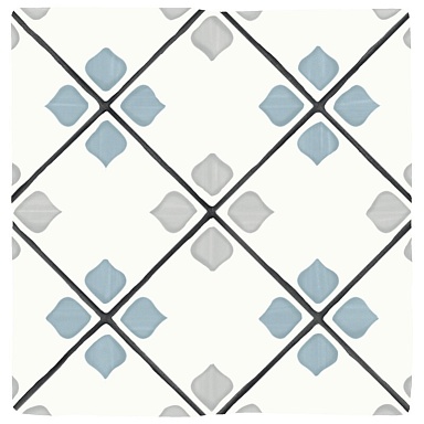 Керамогранит Harmony 31083 Tanger Silver Rhomb 12.3x12.3
