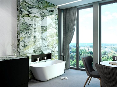 Керамогранит Moreroom Stone MN662CP321606 Freezing Emeral Polished 6mm 160x320