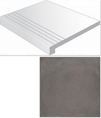 Ступень VIVES Laverton-R Gradone Grafito 80x80