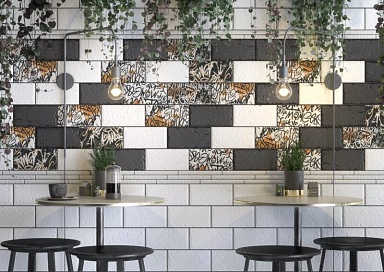 Плитка Kerama Marazzi 19060 Граффити белый 20*9.9