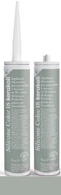 Смеси и затирки Kerakoll Silicone Color Fugabella Color герметик 18 310мл