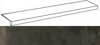 Ступень Italon 620070002366 Continuum Brass Dark Scalino Frontale 33x160