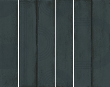 Панно Kerama Marazzi KMP3STA008RN6X Панно Мажорель зелёный тёмный глянцевый (из 6 частей 6х28,5) 36x28,5x1