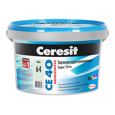 Смеси и затирки Ceresit CE 40 1956414 CE 40/2 Затирка эл вод против (мята) 2 кг