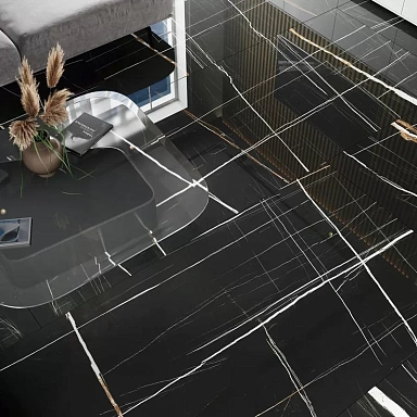 Керамогранит Kerama Marazzi SG072902R6 Сахара Блэк обрезной лаппатированный 119.5x320х6