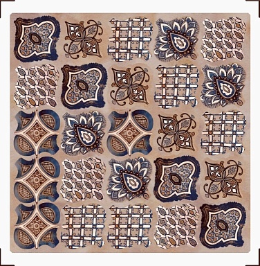 Панно Kerama Marazzi KMP3STA011M6X Панно Арабески Марокко 2 (из 6 частей 6,5x6,5) 10x25x6,9