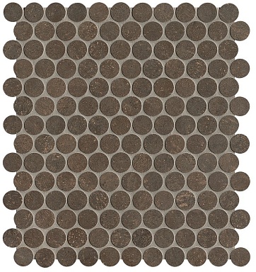 Мозаика FAP Ceramiche fRNK Nobu Cocoa Gres Round Mosaico Matt 29,5x32,5
