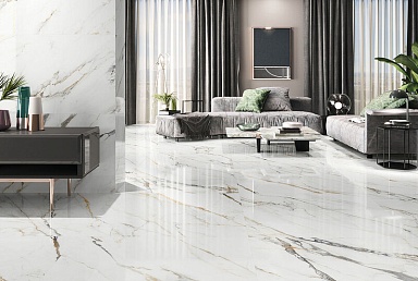 Плитка Porcelanite Dos 9543 BLUE CALACATTA 30x90