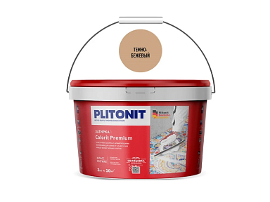 Смеси и затирки Plitonit Colorit Premium Биоцидная (0.5-13 мм) Темно-бежевая 2 кг