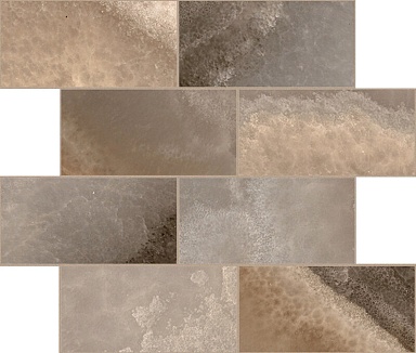 Мозаика Rex Ceramiche 770279 Reves De Rex Choco Muretto Sfalsato Glossy 6mm 7.5x15 30x30