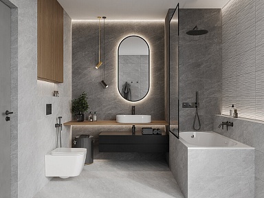 Плитка Gracia Ceramica 010100001794 Стоун сер низ 03 30x60
