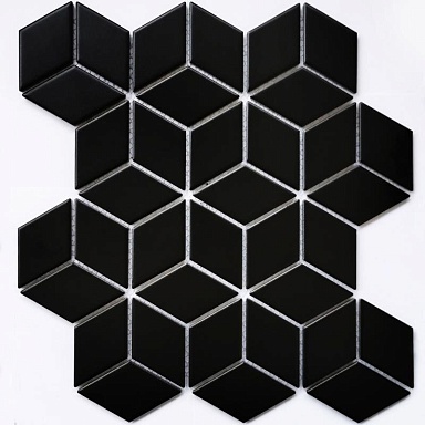 Мозаика Bonaparte Landa Black matt 26.7x30.9