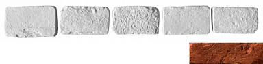 Leonardo Stone Декоративный кирпич Тычок Мадрид 776 12.5x7-8x1,7